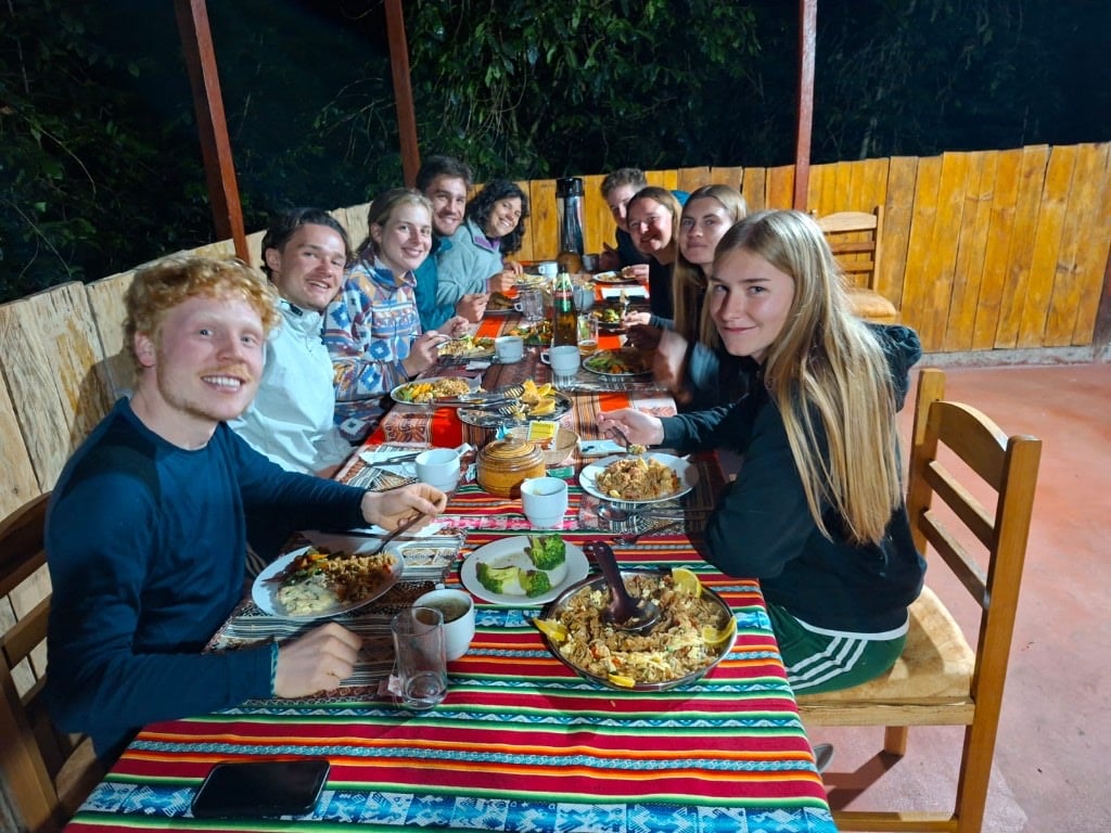 Dinner at the family table